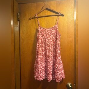 Red Floral Mini Dress